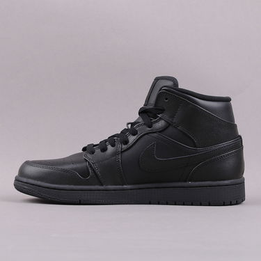 Sneakers og sko Jordan Air Jordan 1 Mid 2013 ''Triple Black'' Sort | 554724-010, 0