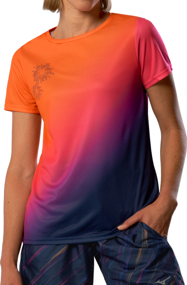 T-shirt Mizuno Fireworks Print Athletic T-Shirt Hanabi Flerfarvet | j2gac750-97, 0