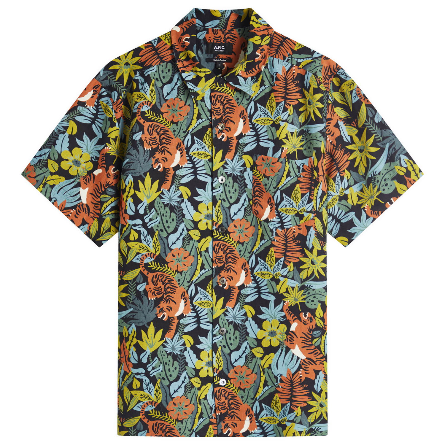 Skjorte A.P.C. A.P.C. Roy Tropical Print Vacation Shirt Flerfarvet | VIALU-H12608-SAA, 1