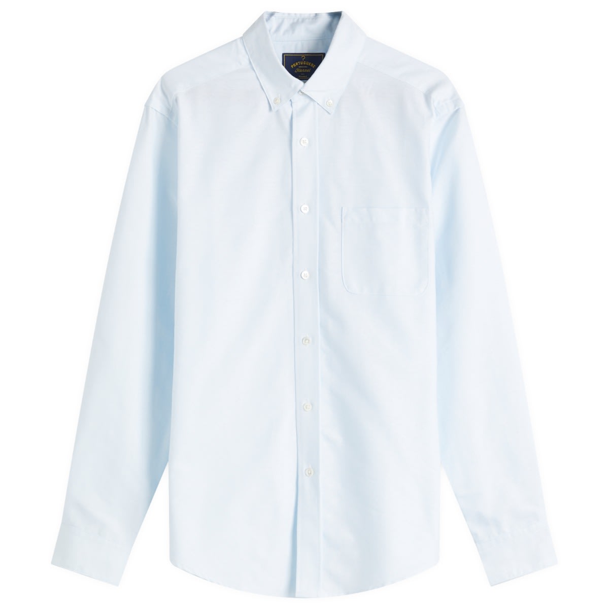 Skjorte Portuguese Flannel Portuguese Flannel Belavista Oxford Shirt, Size Large Blå | pf-blvs-lbl, 1
