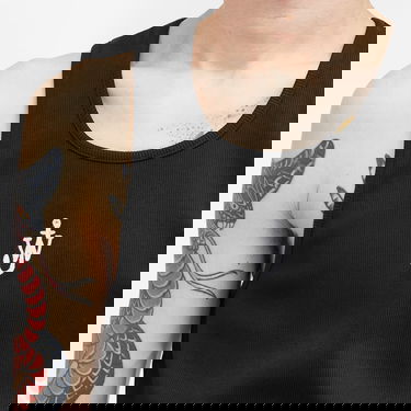Tanktop JW Anderson Rib Anchor Embroidery Vest Sort | JO0246-PG1512-999, 5