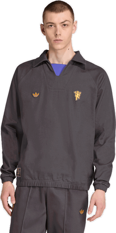 Jakke adidas Performance Manchester United Terrace Icons Track Top Grå | JX6788, 4