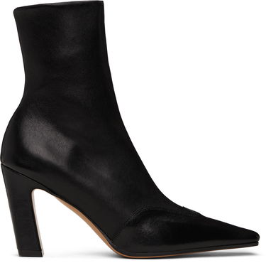 Sneakers og sko Khaite Khaite Nevada Stretch High Heel Boots Sort | F1067-836, 0