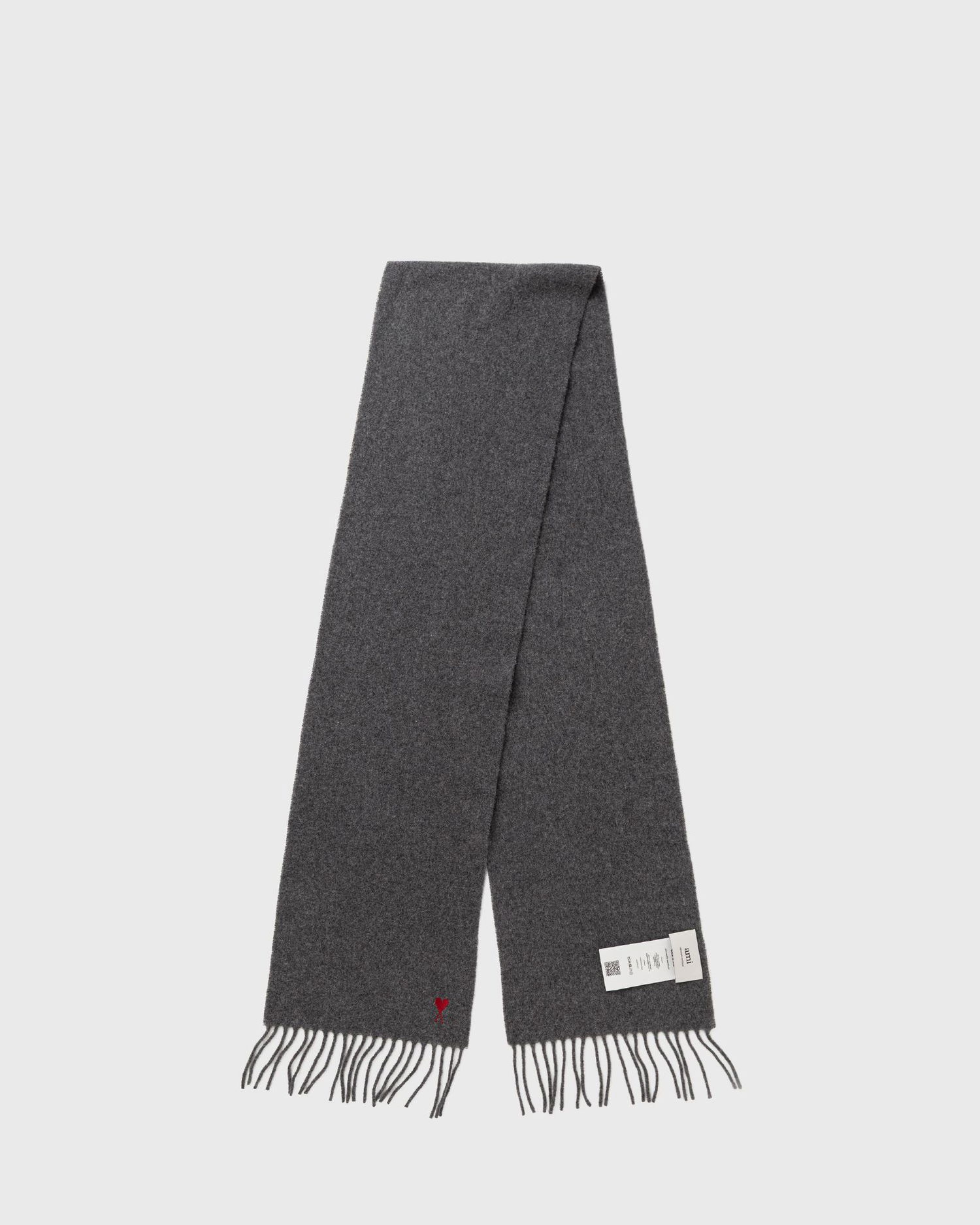 Tørklæde AMI Ami de Coeur Scarf Grå | BFUSF405.334-061, 0