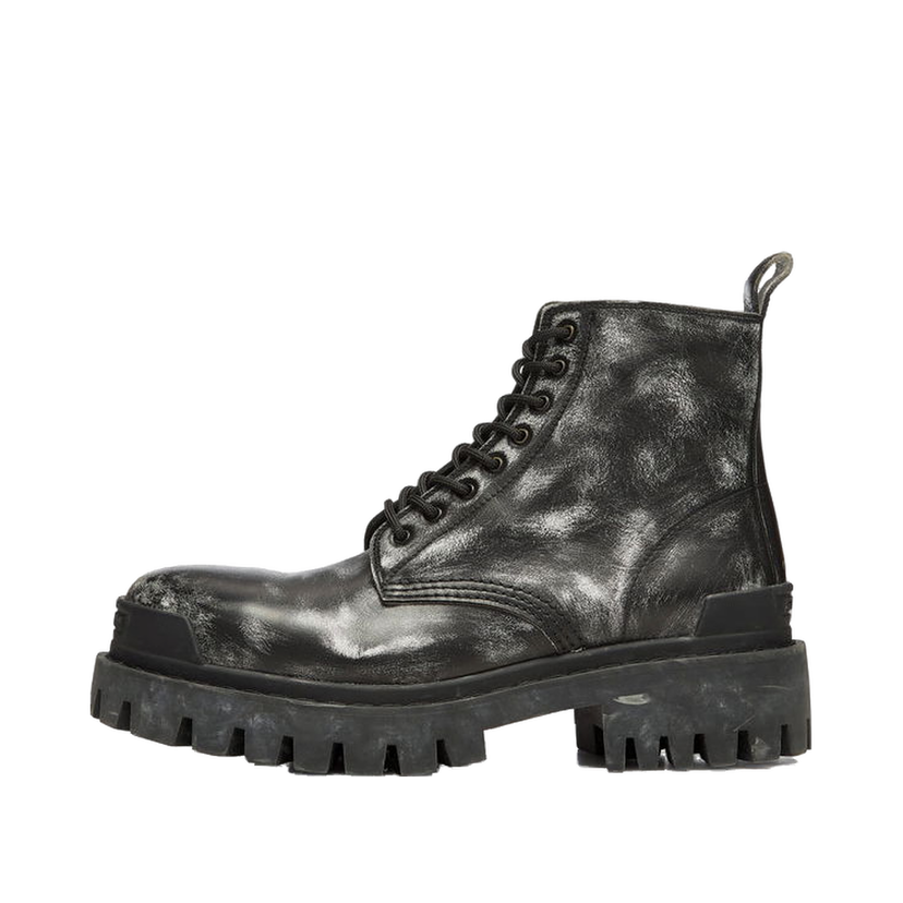 Sneakers og sko Balenciaga Strike Ankle Boots "Black Leather" Sort | 589338WBEF19010