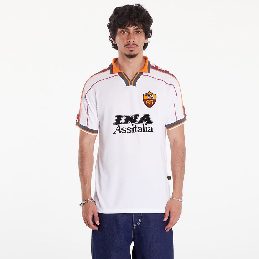 Jersey COPA AS Roma 1998 - 99 Away Retro Football Shirt Hvid | 379-003