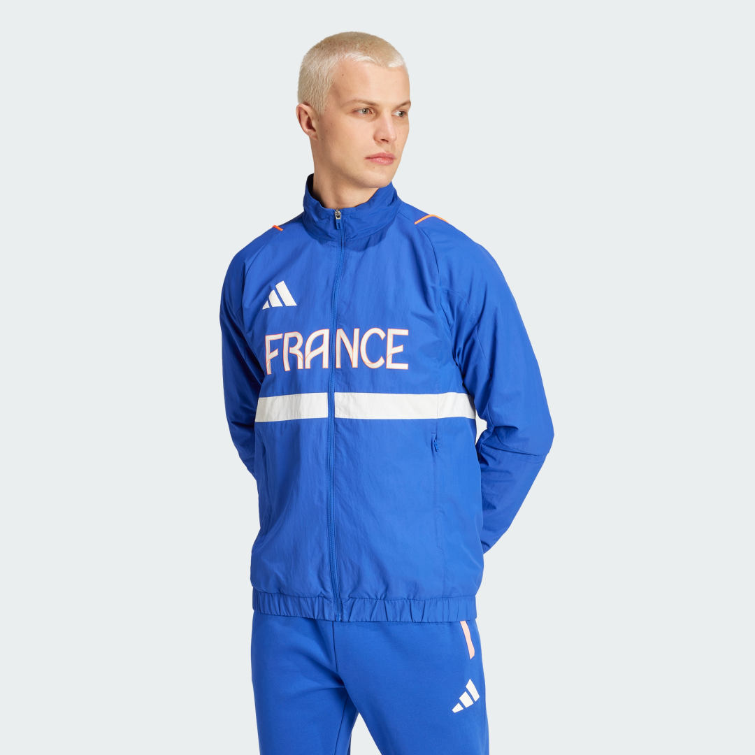 Jakke adidas Performance Team France Presentation Blå | IS5133, 0