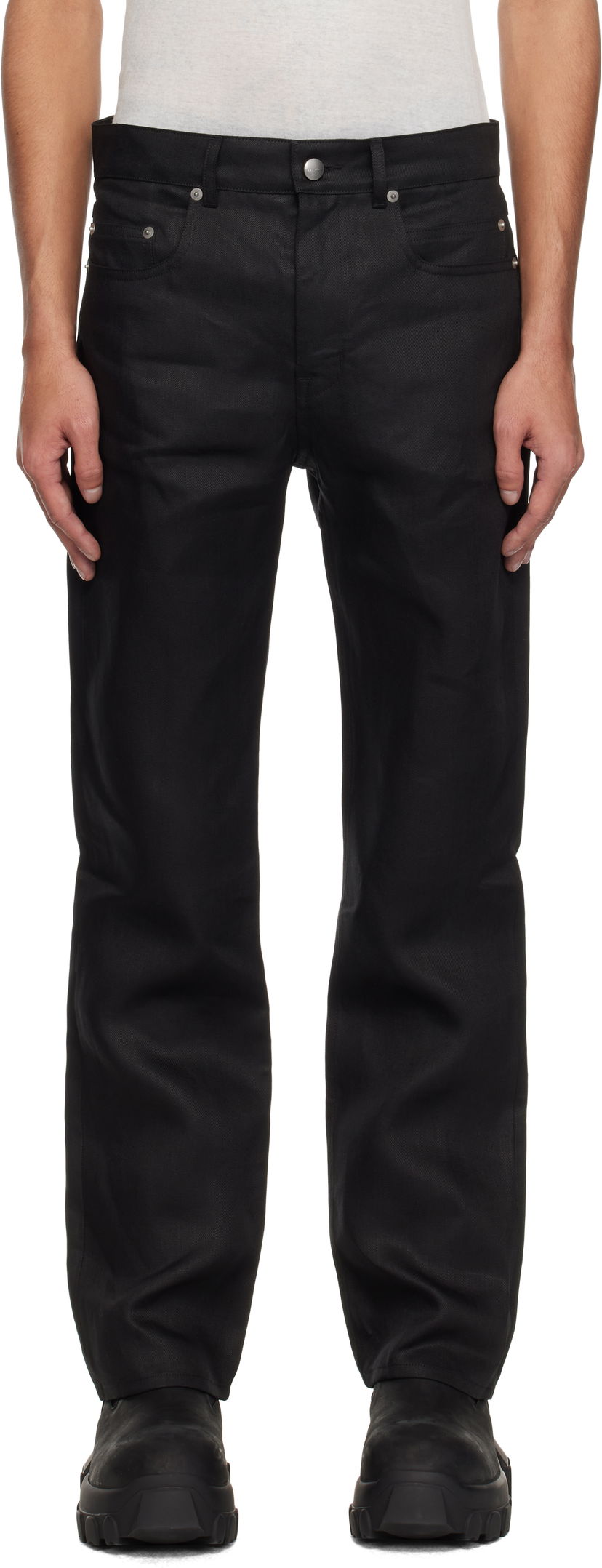Jeans Rick Owens Rick Owens Hollywood Headon Utility Jeans Sort | RR01E5308 TWL