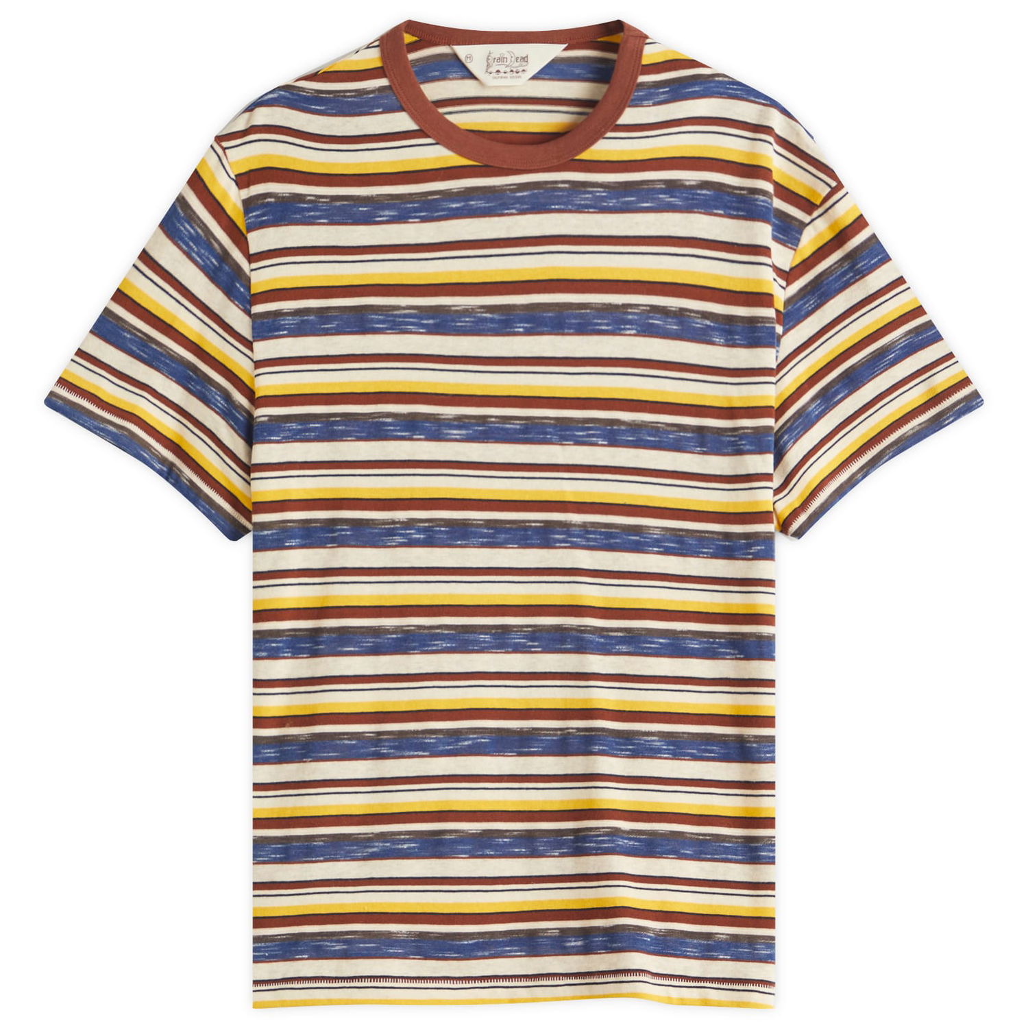 T-shirt Brain Dead Brain Dead Toni Stripe T-Shirt Flerfarvet | BDS25T000O43-YEL, 1