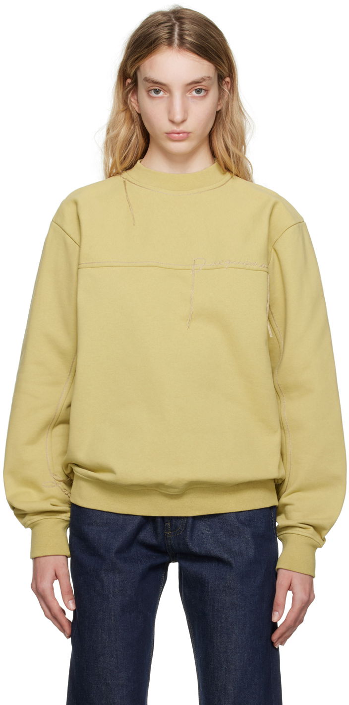 Sweatshirt Jacquemus Le Raphia 'Le Sweatshirt Fio' Sweatshirt Beige | 23E235JS113-2048, 0
