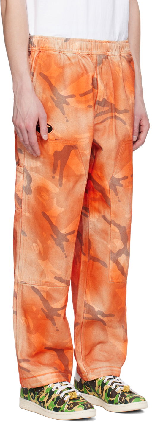 Cargo bukser AAPE by A Bathing Ape AAPE by A Bathing Ape Camo Cargo Pants Orange | AAPPTMA682XAMBGE, 1