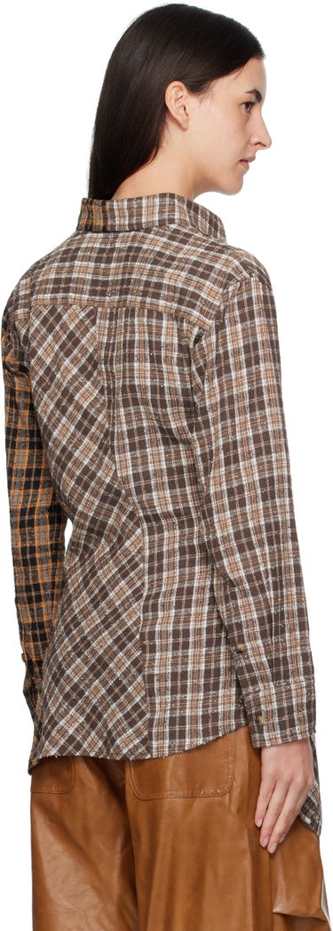 Skjorte Andersson Bell Andersson Bell Twist Check Shirt Brun | atb1361w, 2