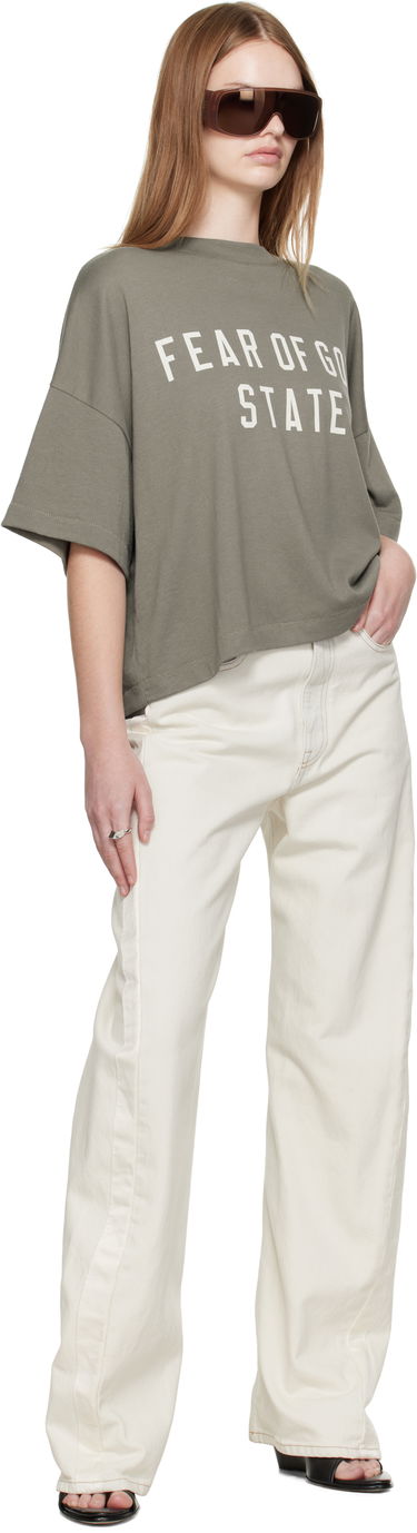 T-shirt Fear of God Fear of God ESSENTIALS Boxy T-Shirt Grøn | 125SP257167FW, 3