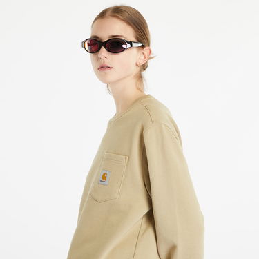 Sweatshirt Carhartt WIP Pocket Sweat "Ammonite" Grå | I030903_0VZ_67, 4