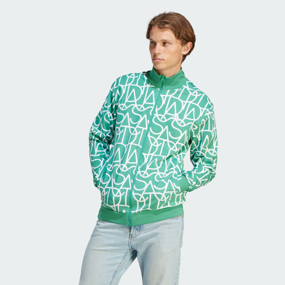 Sweatshirt adidas Performance Sportswear Script Track Top Grøn | HZ3087, 0