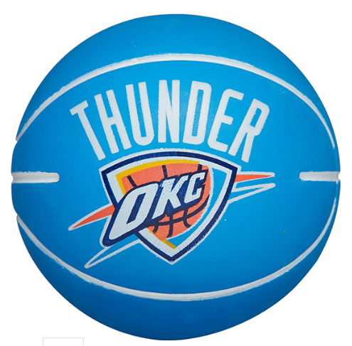 Sportsudstyr Wilson Tennis Dribblers Basketball Oklahoma City Thunder Blå | wtb1100ok