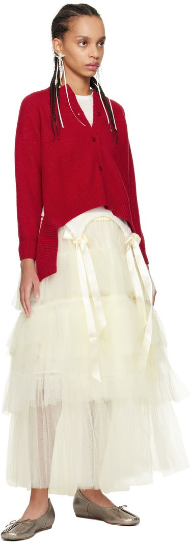 Sweater Simone Rocha Simone Rocha Open Back Cardigan Rød | LMK7 0660, 3