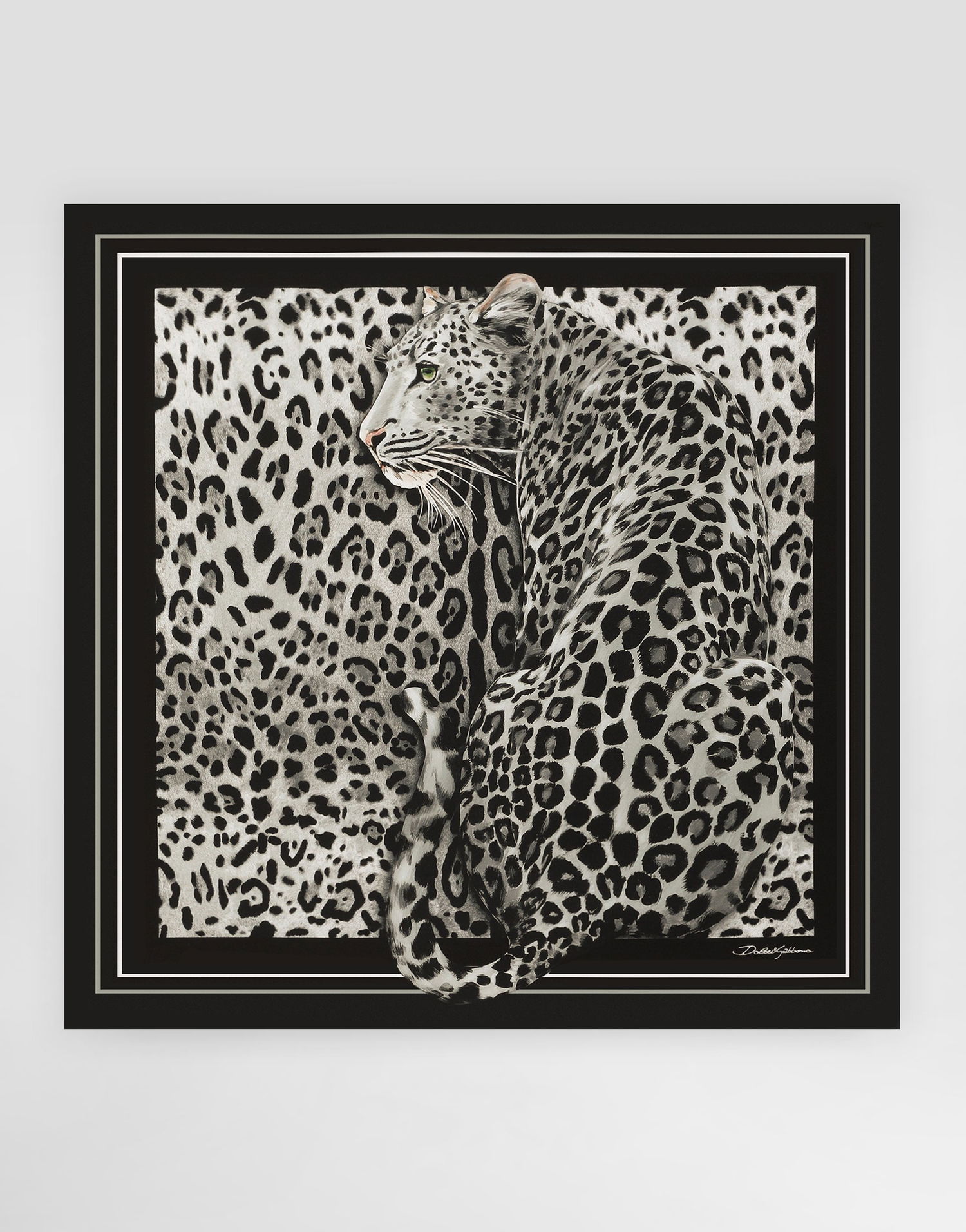 Tørklæde Dolce & Gabbana Leopard Silk Twill Foulard Flerfarvet | FN090RGDCUVHI5LD, 0