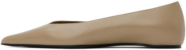 Sneakers og sko TOTEME Asymmetric Ballerina Flats Beige | 241-WAS990-LE0002, 2