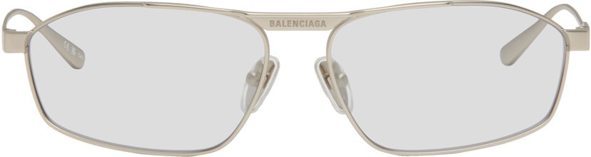 Solbriller Balenciaga Balenciaga Tag 3.0 D-Frame Sunglasses Metalisk | BB0416S-004