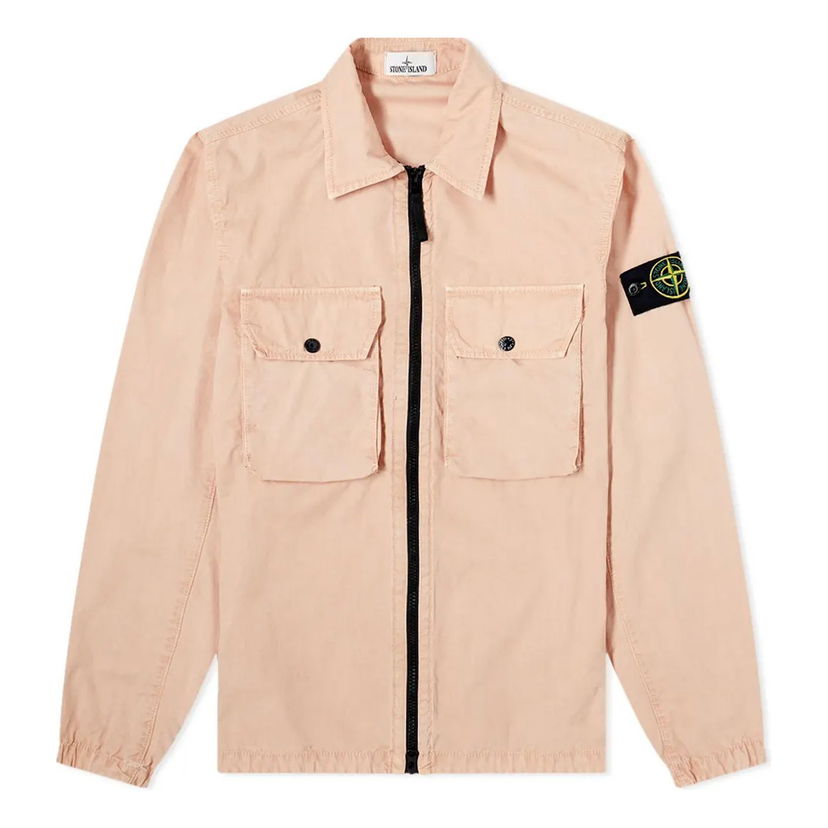 Skjorte Stone Island Shirt Jacket with Two Pockets Lyserød | 7515113WN-V0182