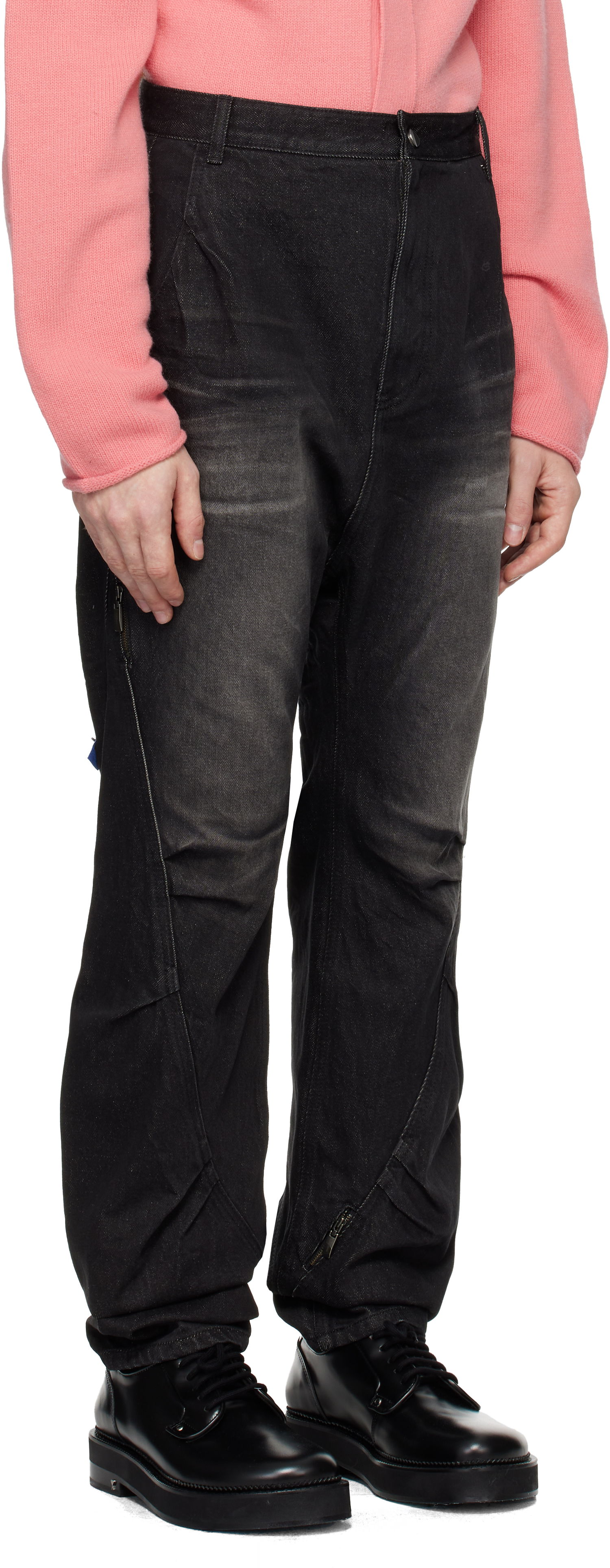 Bukser ADER ERROR Faded Black Denim Jeans Sort | BN01FWJE0108BK, 1