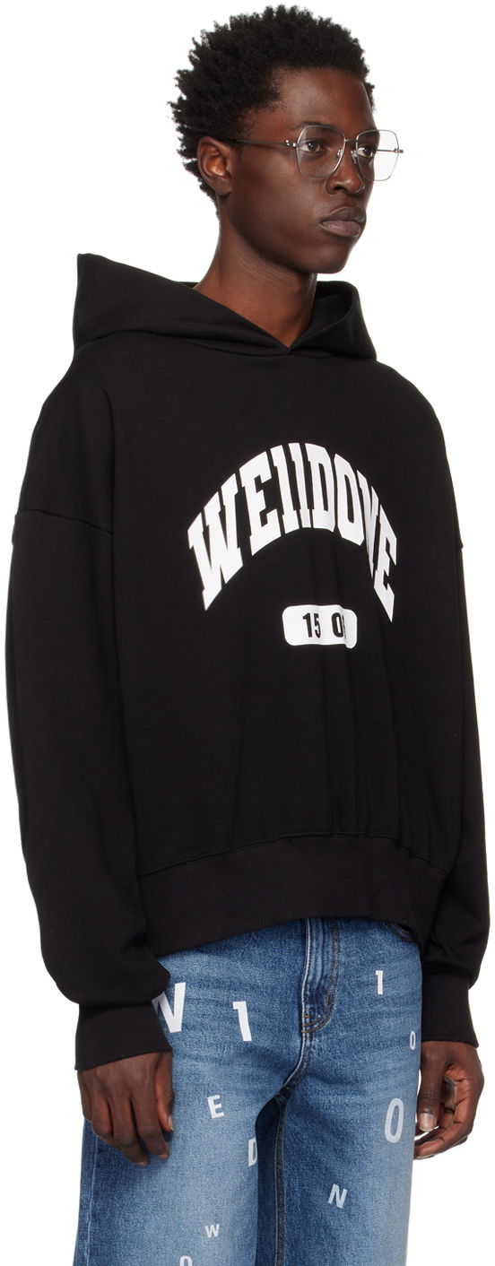 Sweatshirt We11done Printed Hoodie Sort | WD-TH3-22-807-U-BK, 1