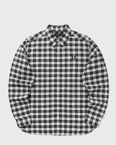 Skjorte Fred Perry Tartan Oxford Button-Down Shirt Sort | M1743-560, 0
