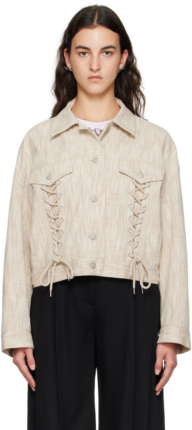 Jakke Acne Studios Relaxed-Fit Jacket Beige | A90567-, 0