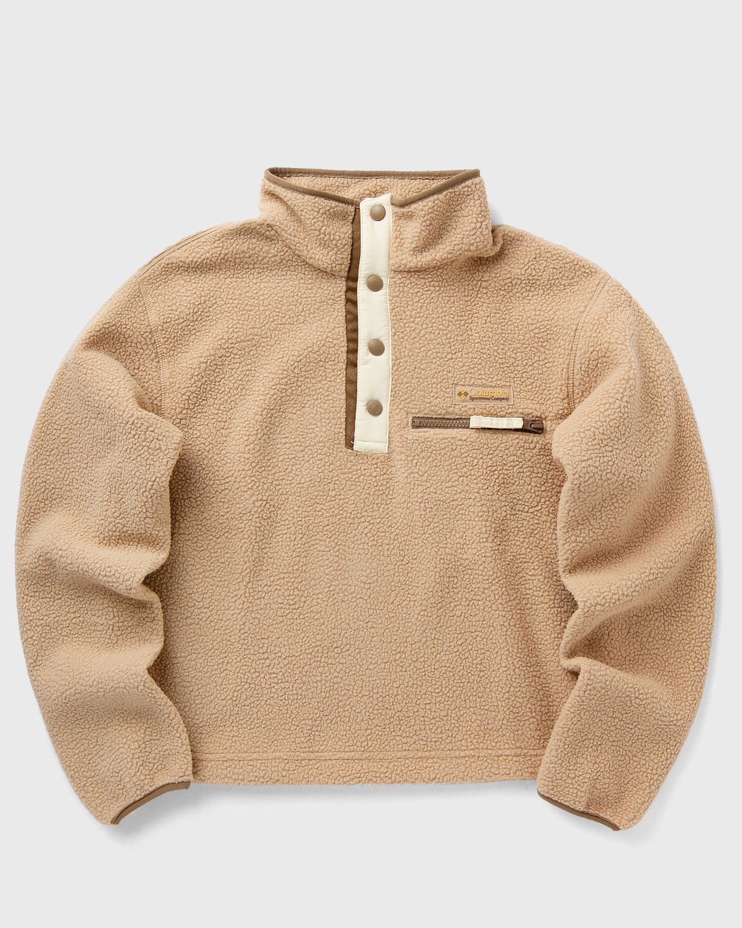 Sweater Columbia Helvetia II Cropped Half Snap Fleece Pullover Beige | 2092231262, 0