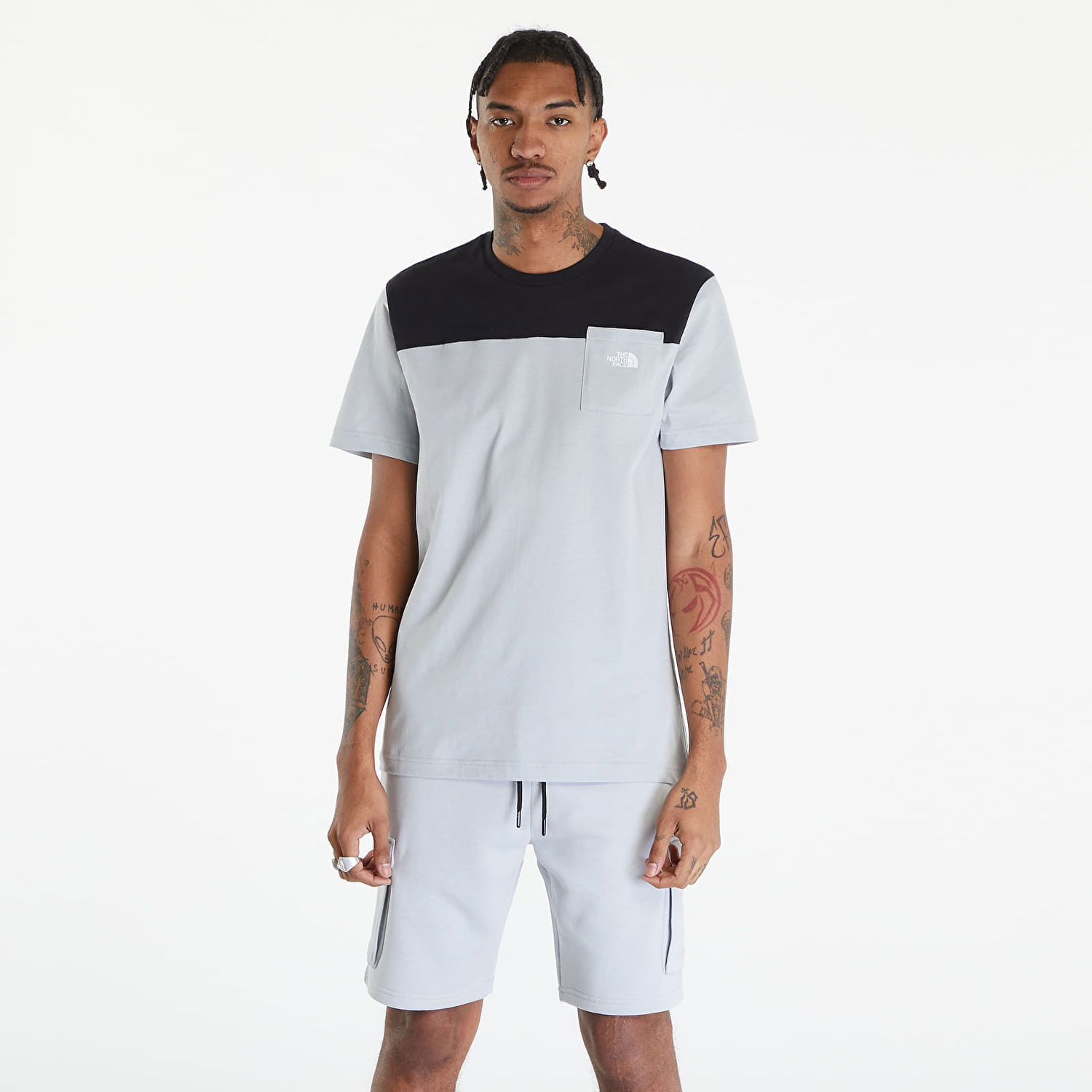 T-shirt The North Face T-Shirt Icons S/S Tee High Rise Grey Grå | NF0A87DPA0M1, 0