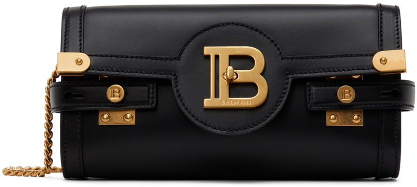Skuldertaske Balmain Pouch Bag Sort | DN1LE596LAVE