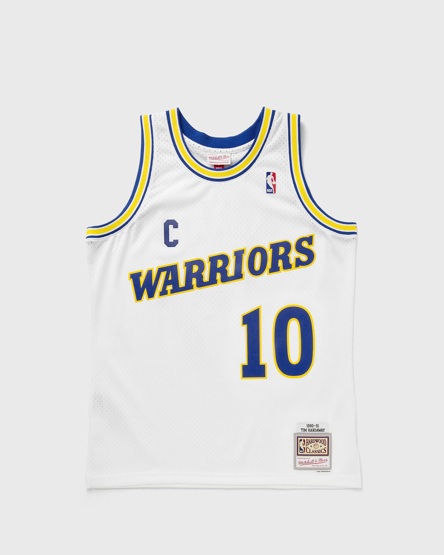 Jersey Mitchell & Ness Golden State Warriors 1990-91 Tim Hardaway #10 Jersey Hvid | JY10739-GSWWHIT, 1