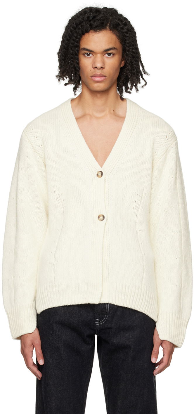Sweater Helmut Lang Helmut Lang Tailored Cardigan Hvid | N09HW705