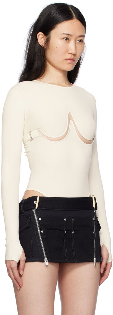 Krop Dion Lee Double Underwire Bodysuit Hvid | A7791PS24, 1