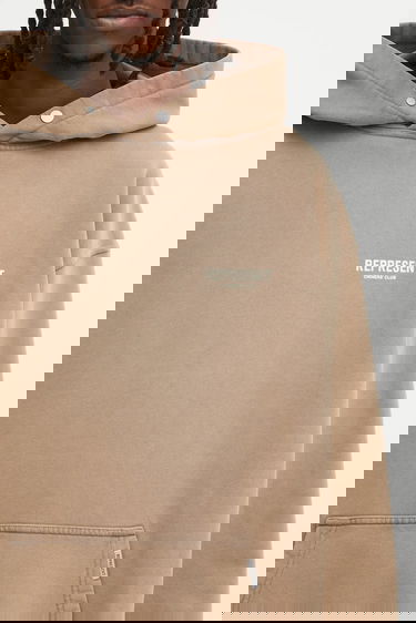 Sweatshirt Represent Clo Represent Owners' Club Hoodie with Print Beige | OCM41113.16, 3