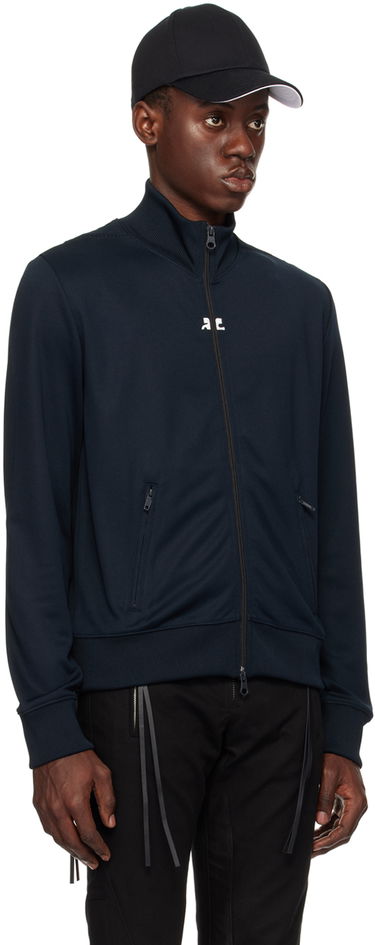 Vindjakke Courrèges Zip Track Jacket Mørkeblå | 124JVE011JS0091, 1