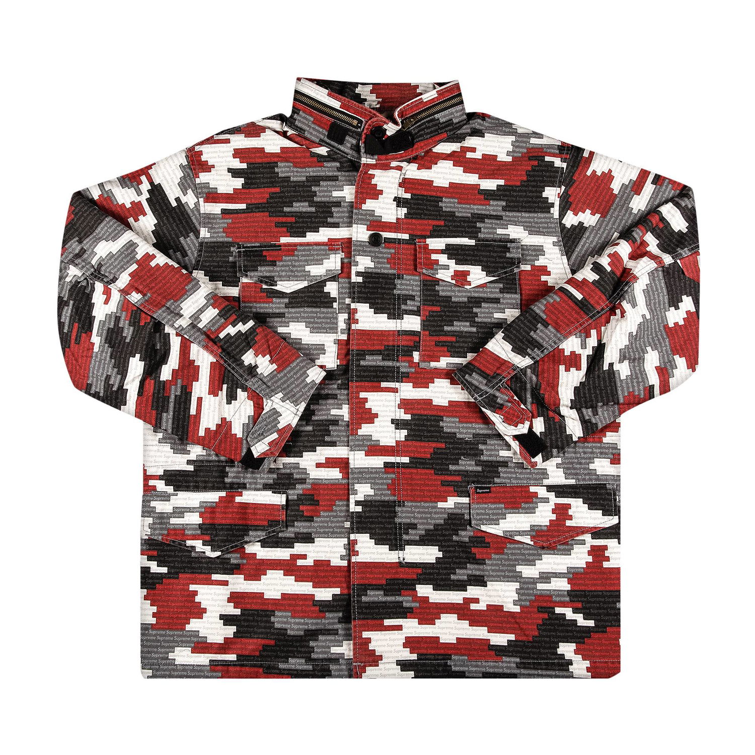 Jakke Supreme Logo Camo M-65 Jacket Flerfarvet | SS21J24 RED, 1