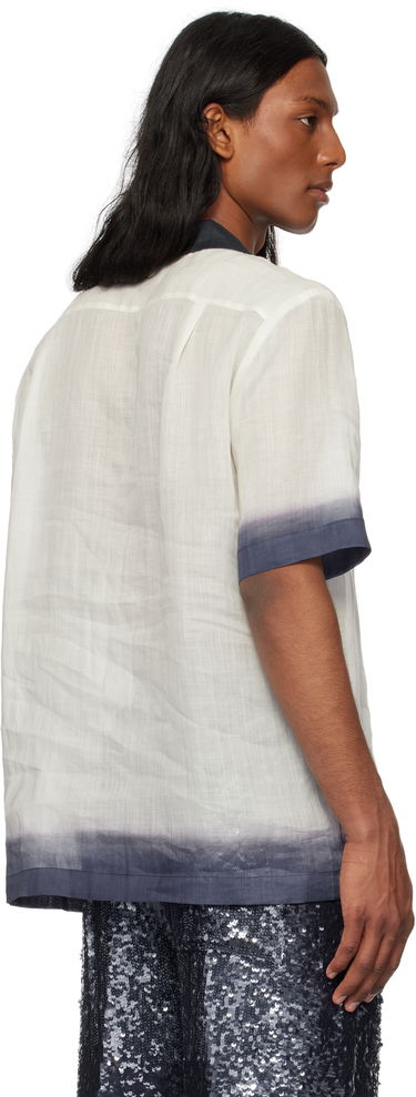 Skjorte Dries Van Noten Dries Van Noten Embroidered Linen Shirt Grå | 251-080748-1268, 2