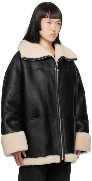 Jakke TOTEME TOTEME Signature Shearling Jacket Sort | 214-122-606, 1