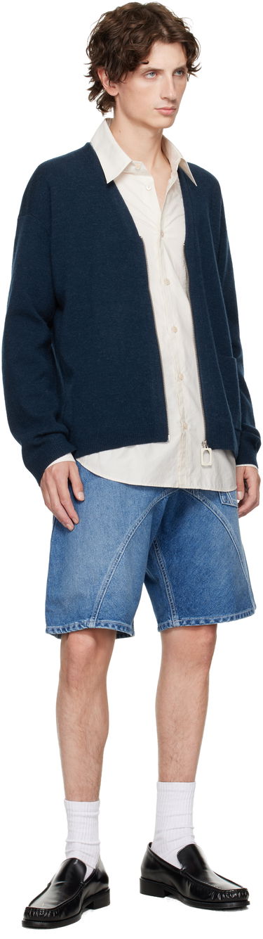Shorts JW Anderson JW Anderson Twisted Workwear Denim Shorts Blå | DT0123-PG1735, 3