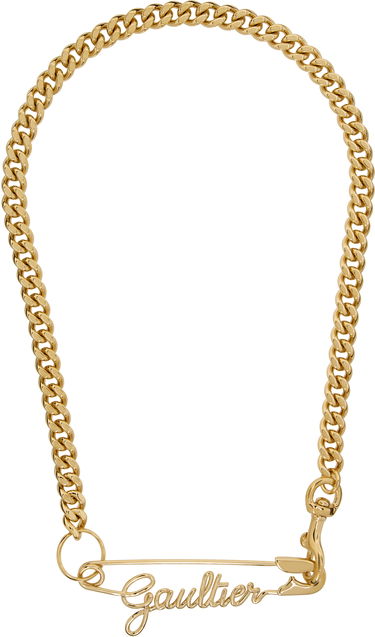 Halskæde Jean Paul Gaultier 'The Gaultier Safety Pin' Chain Necklace Metalisk | 23/15-U-CO002-X006-92, 0