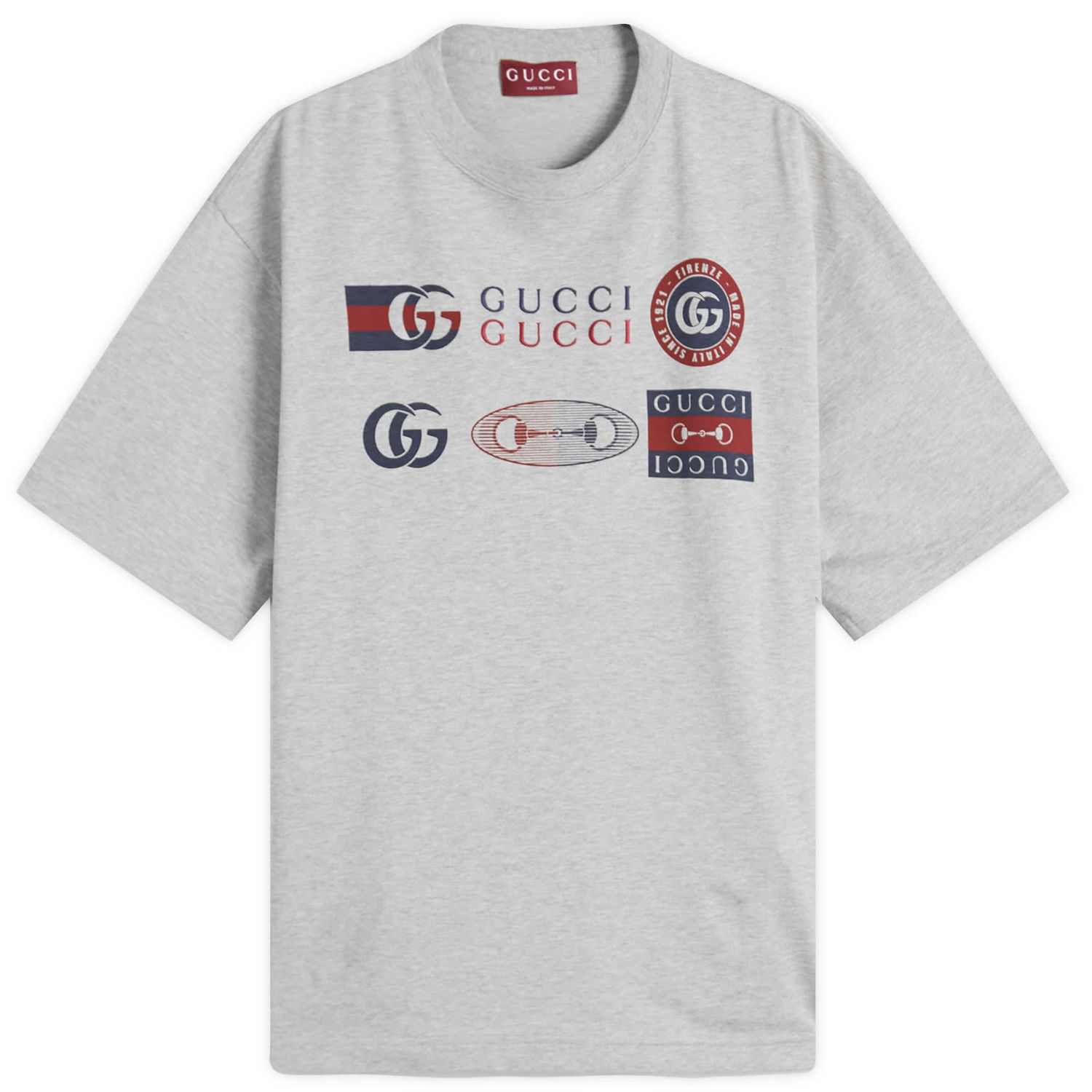 T-shirt Gucci Motocross Logo T-Shirt, Size Large Grå | 798115-XJHC8-1056, 0