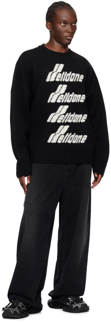Sweater We11done We11done Jacquard Knit Sweater Sort | WD-KO1-22-666-U-BK, 3