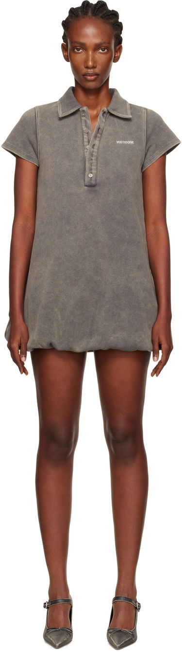 Kjole We11done We11done Bubble Polo Minidress Grå | WD-TO2-25-886-W-CH, 0