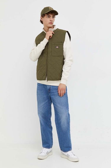 Sweater Dickies Oakport Quarter Zip Sweat Hvid | DK0A4XD4F901, 2