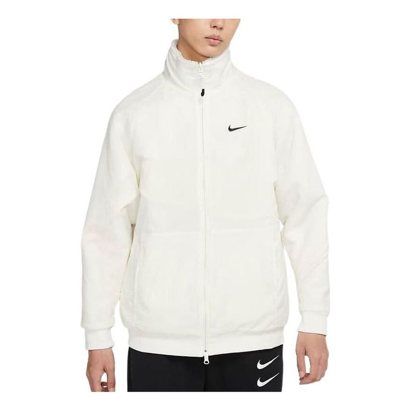 Vindjakke Nike Swoosh 2-Way Fleece Jacket Hvid | FB1910-133