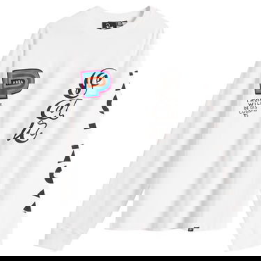 T-shirt By Parra Parra Long Sleeve T-Shirt There Will Be Discounts Hvid | 53430-WHT, 1