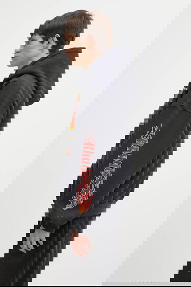 Sweatshirt Rhude Cotton Graphic Hooded Sweatshirt Mesa Arizona Stallion Sort | RHFW25HO04012, 1