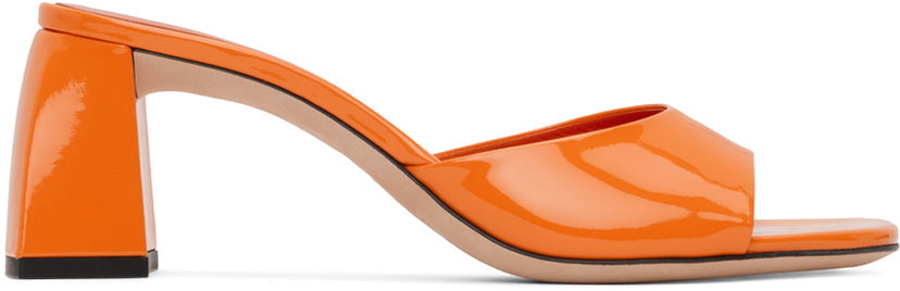 Sneakers og sko BY FAR BY FAR Romy Open Toe Heeled Sandals Orange | 23CRROMYMORP